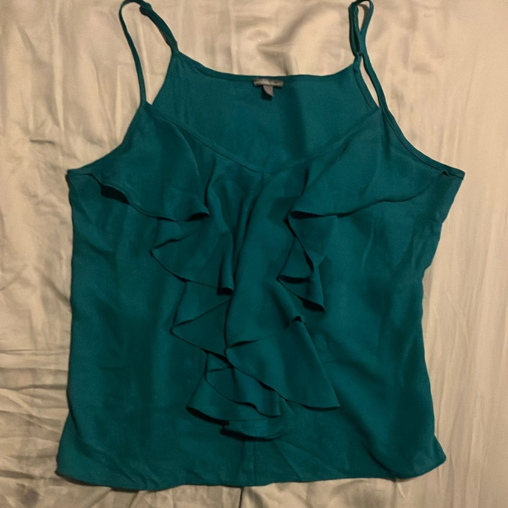 Teal Ruffle Women's Top